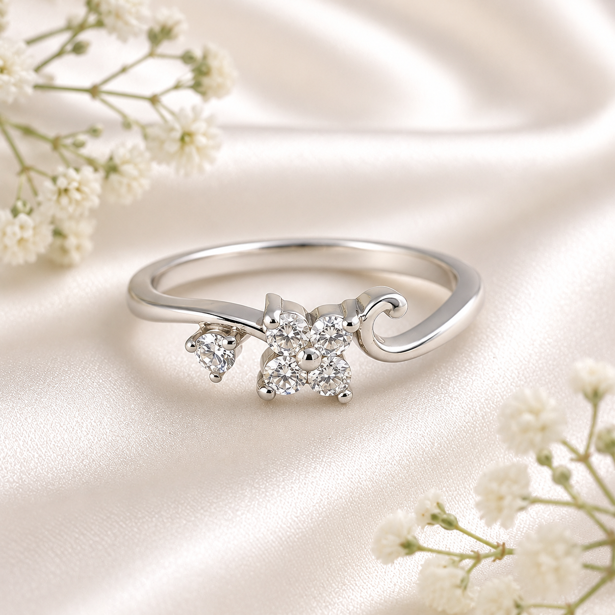 clover twist ring clover twist ring