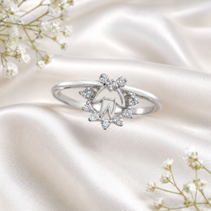 lotus halo ring