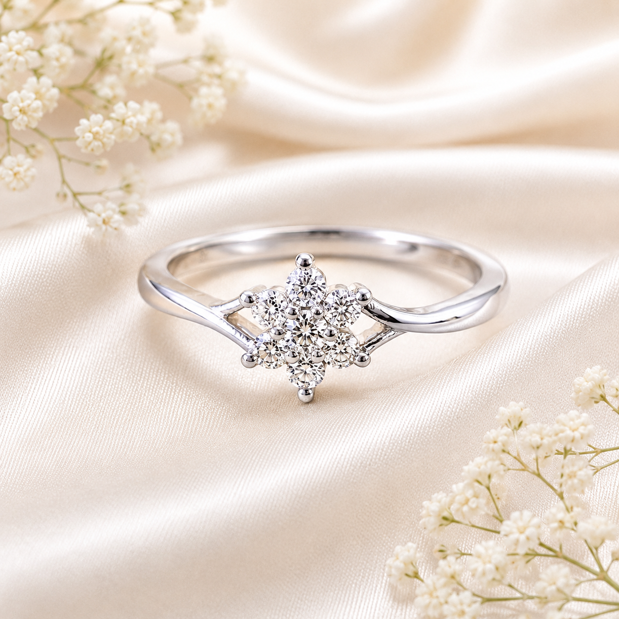 blossom cluster ring blossom cluster ring