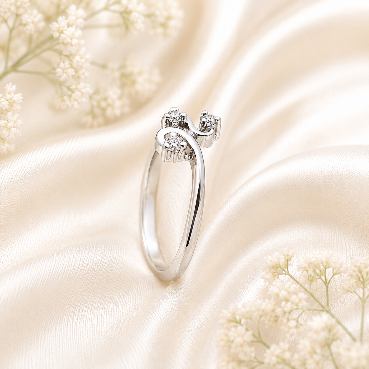 trio swirl ring trio swirl ring