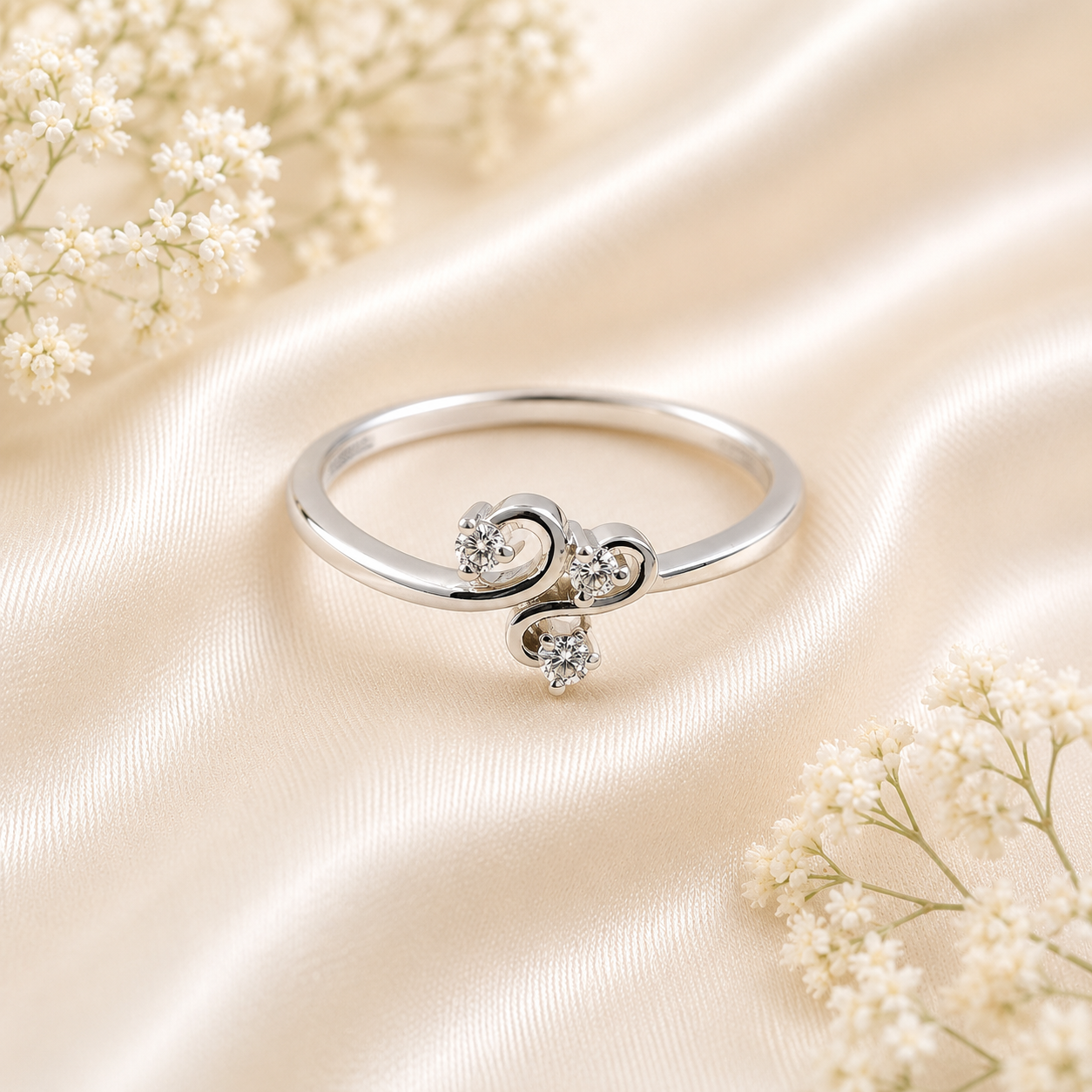 trio swirl ring trio swirl ring