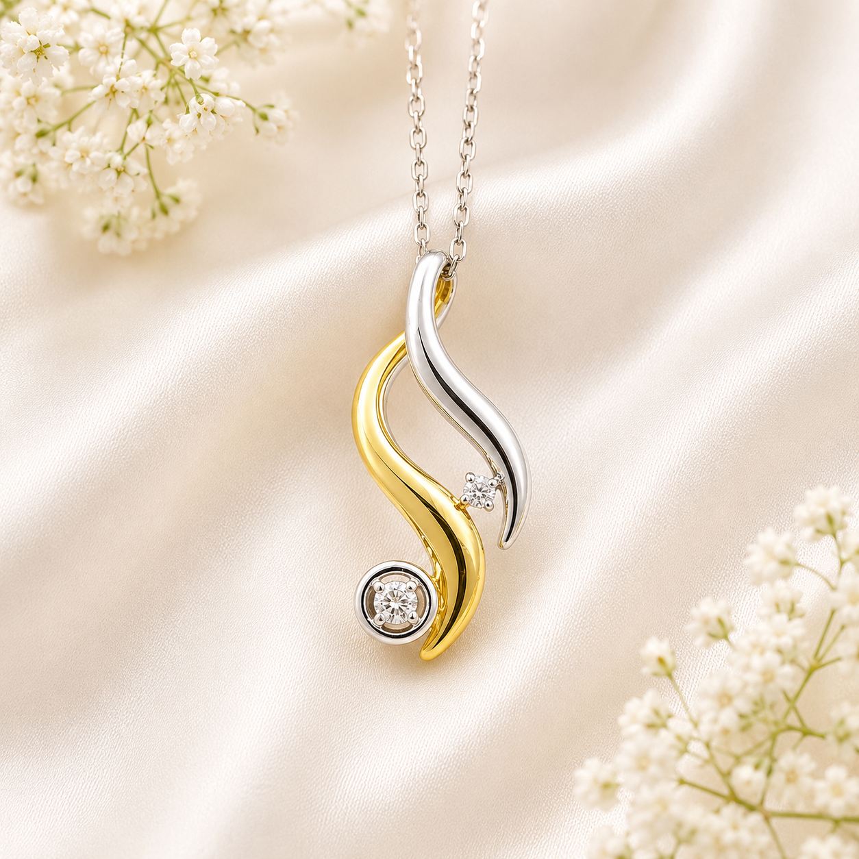 two tone swirl pendant two tone swirl pendant