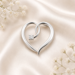 open heart pendant